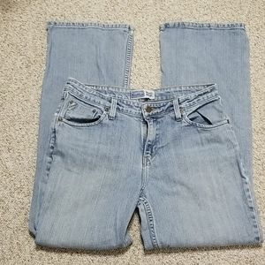 Levi's mid rise boot cut light wash jeans size 10